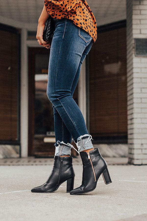 Impressions The Miller Faux Leather Bootie In Black
