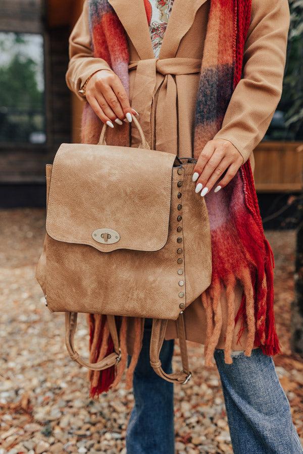 Impressions The Nabana Faux Leather Backpack In Light Tan