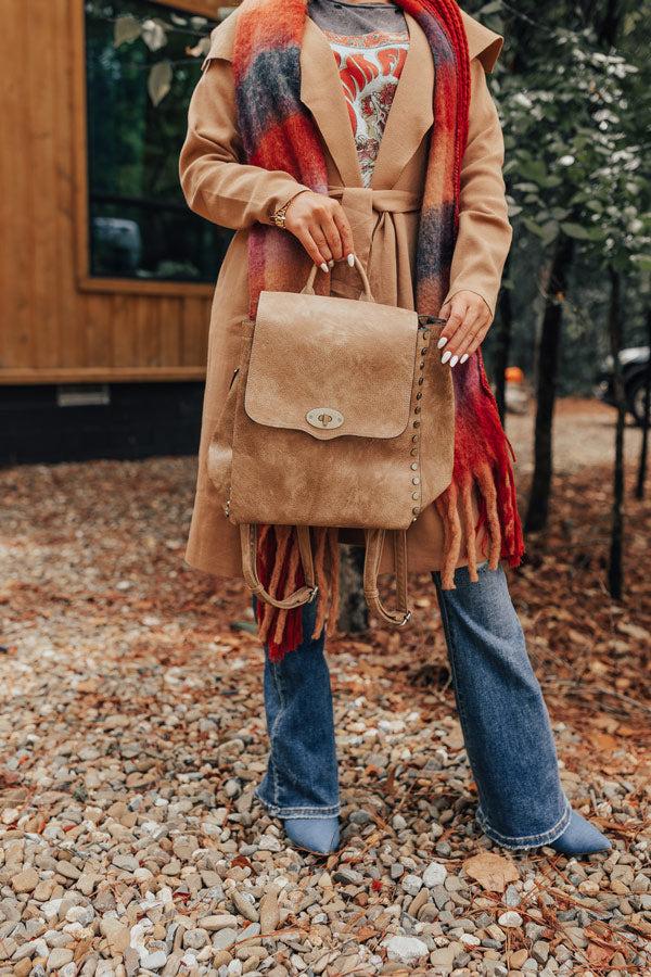 Impressions The Nabana Faux Leather Backpack In Light Tan