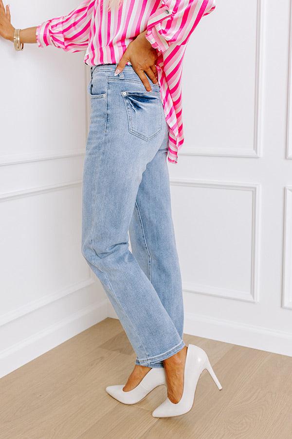 Impressions The Naomi High Waist Relaxed Straight Leg Jean