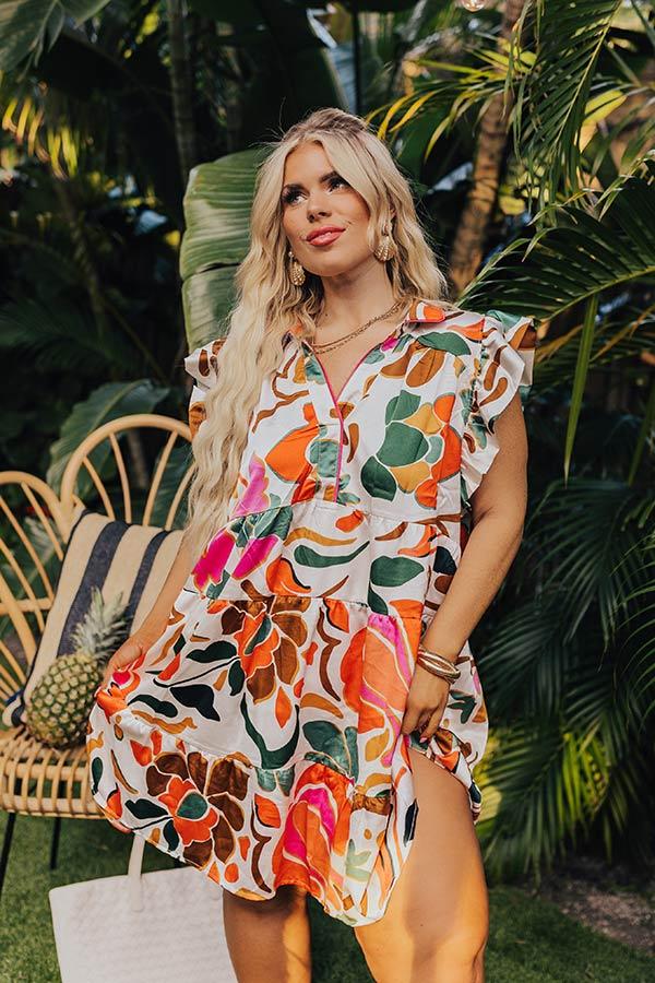 Impressions The Next Chapter Shift Dress In Cream Curves