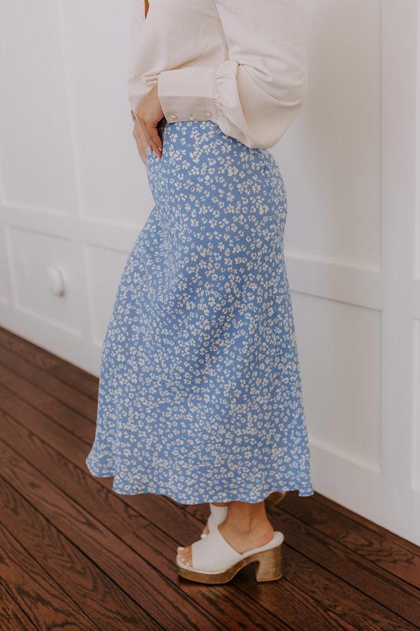 Impressions The Penelope High Waist Floral Midi Skirt