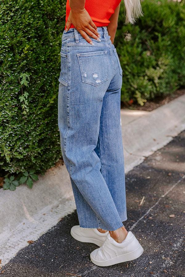 Impressions The Penny High Waist Wide Leg Jean In Medium Wash