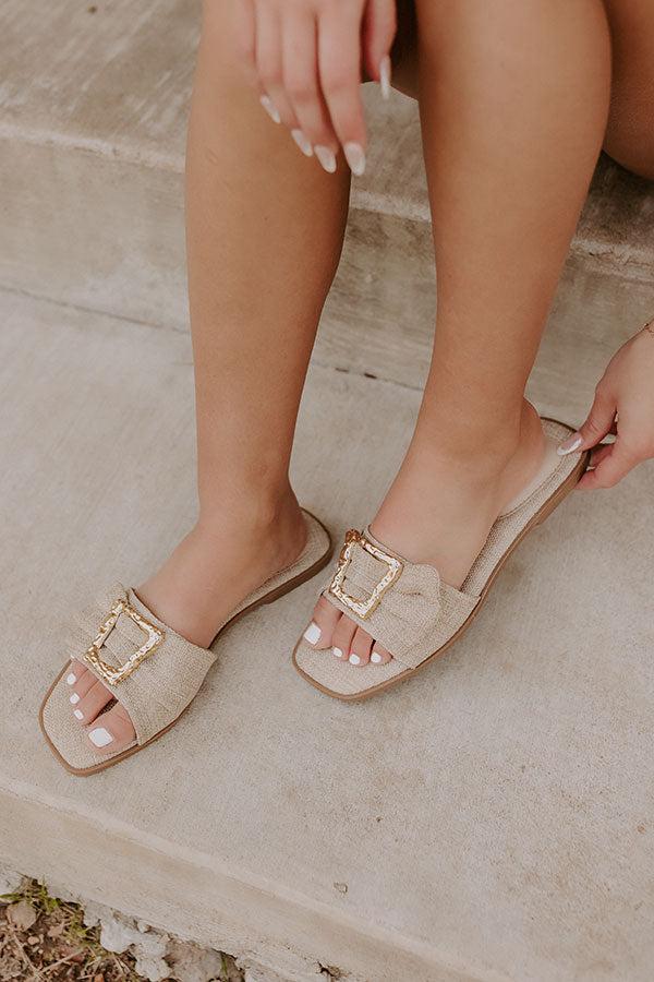 Impressions The Piper Raffia Woven Sandal In Natural