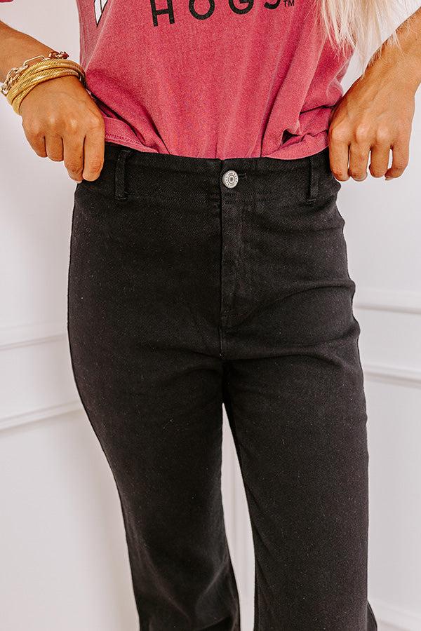 Impressions The Quinn High Waist Ankle Flare In Black