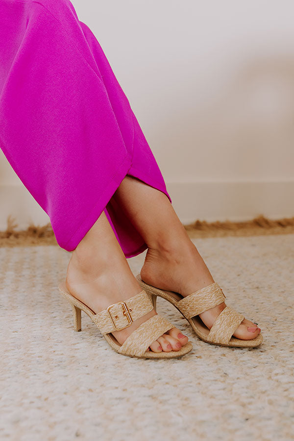 Impressions The Rachel Raffia Woven Heel In Natural