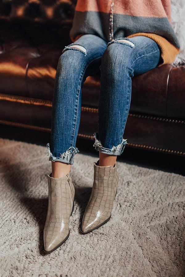 Impressions The Ramsey Faux Leather Bootie In Birch