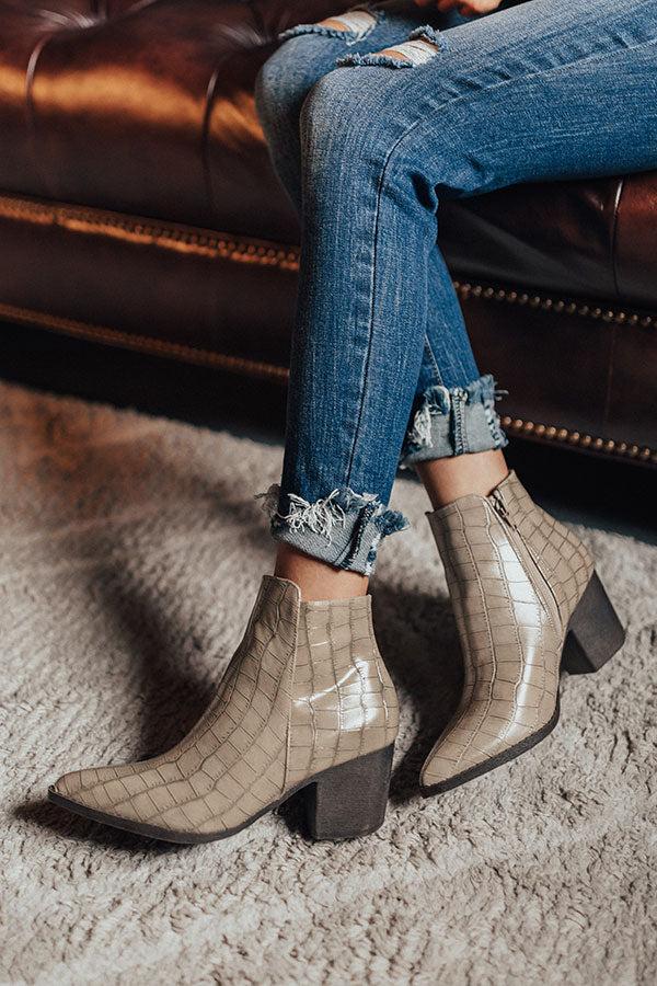 Impressions The Ramsey Faux Leather Bootie In Birch