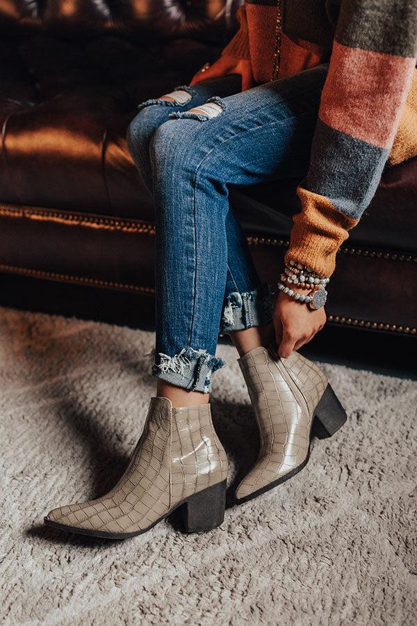 Impressions The Ramsey Faux Leather Bootie In Birch