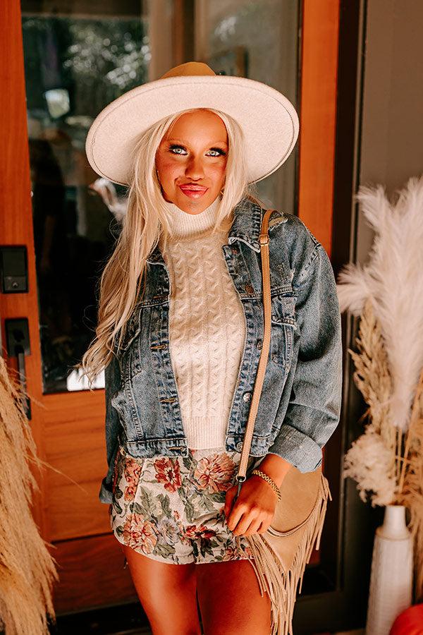 Impressions The Ronan Distressed Denim Jacket in Medium Wash