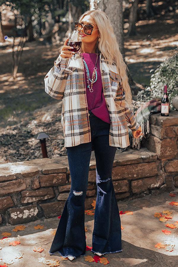 Impressions The Steele High Waist Flare In Dark Wash