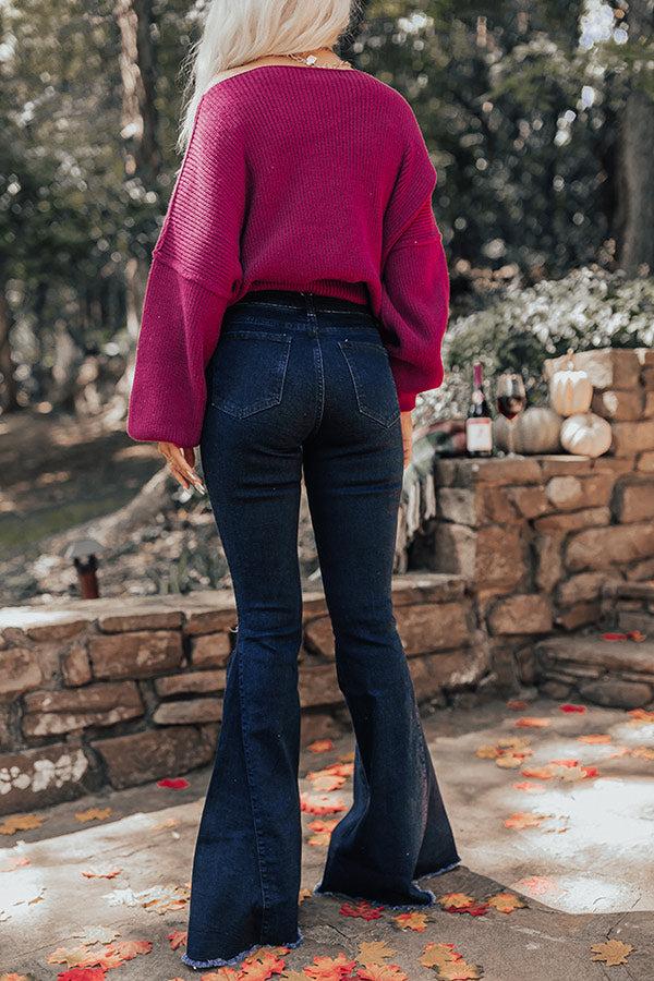 Impressions The Steele High Waist Flare In Dark Wash