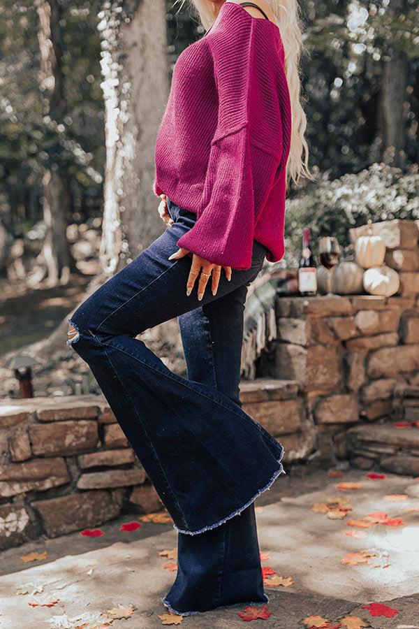 Impressions The Steele High Waist Flare In Dark Wash