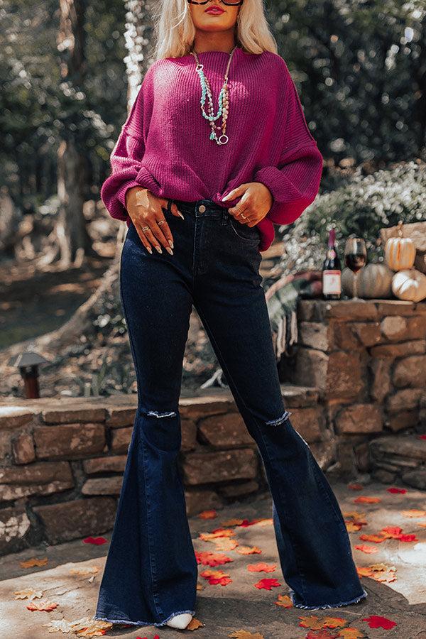 Impressions The Steele High Waist Flare In Dark Wash