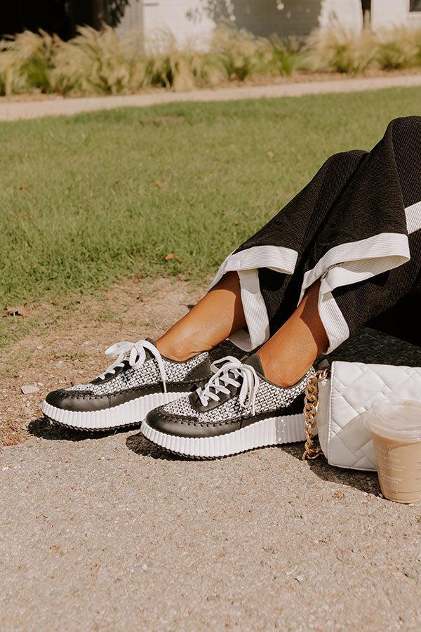 Impressions The Terra Tweed Platform Sneaker In Black