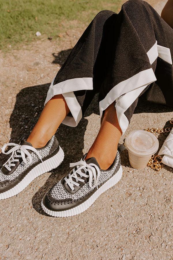 Impressions The Terra Tweed Platform Sneaker in Black