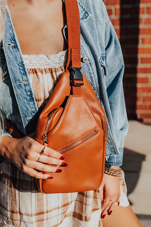Impressions Thinking Out Loud Faux Leather Backpack In Rust