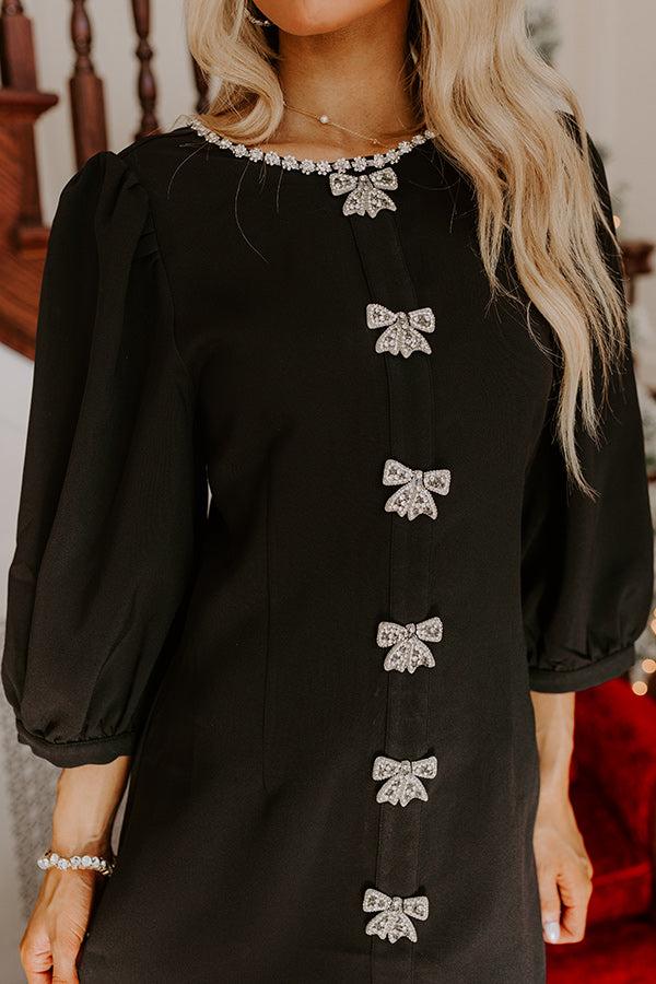 Impressions Timeless Classic Rhinestone Embellished Mini Dress