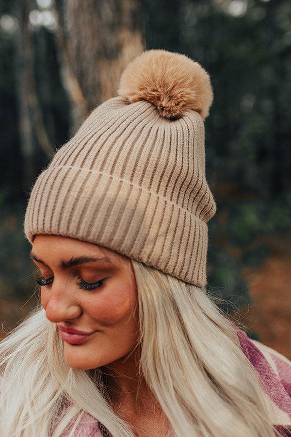 Impressions Toasty Times Fleece Lined Beanie In Iced Latte