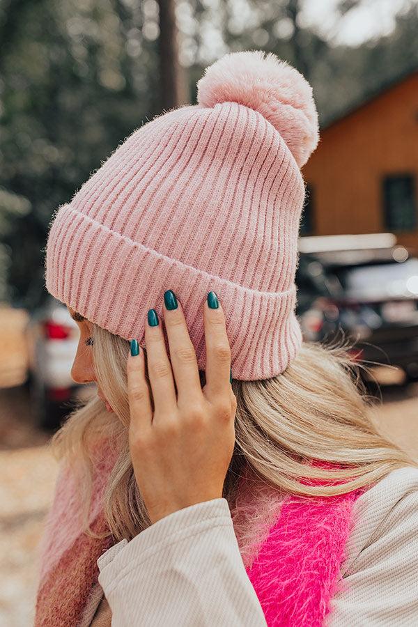 Impressions Toasty Times Fleece Lined Beanie In Pink