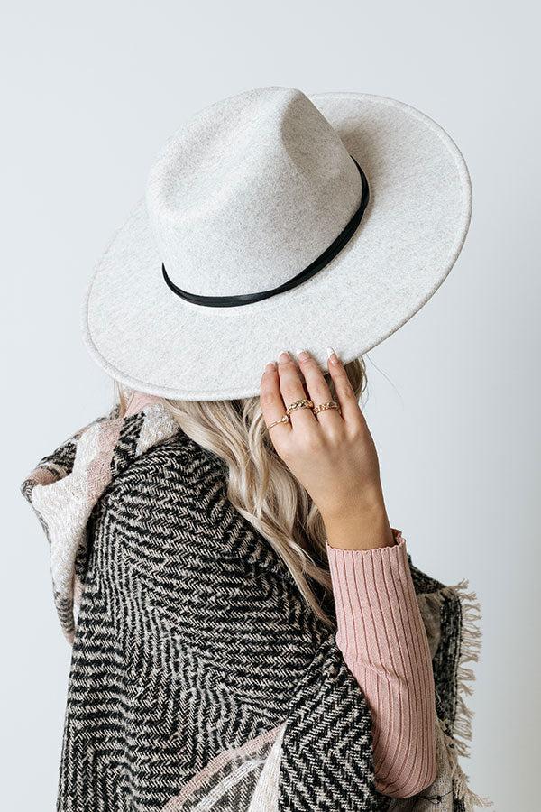 Impressions Trading Kisses Felt Fedora In Light Stone