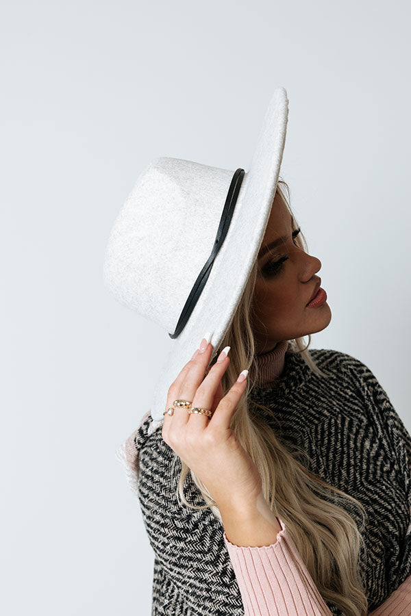 Impressions Trading Kisses Felt Fedora In Light Stone