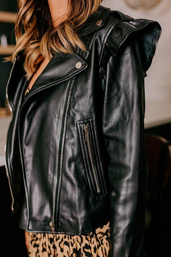 Impressions Train To Times Square Faux Leather Jacket