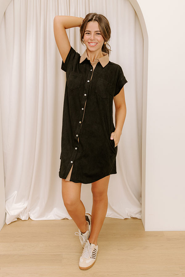 Impressions Tribeca Twilight Button Down Mini Dress