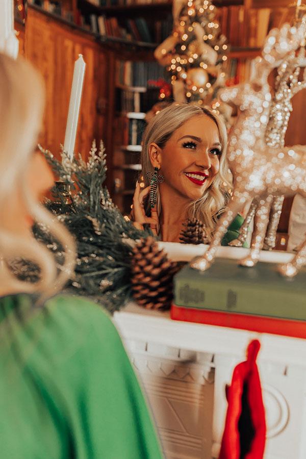 Impressions Tried And True Love Earrings In Emerald