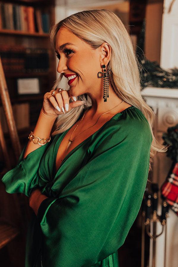 Impressions Tried And True Love Earrings In Emerald