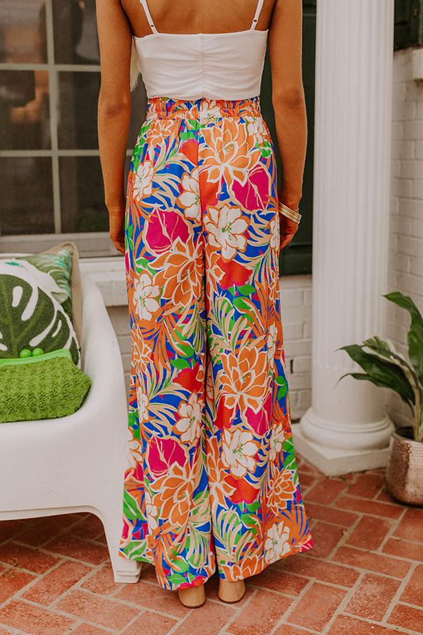Impressions Trip To Paradise High Waist Floral Pants
