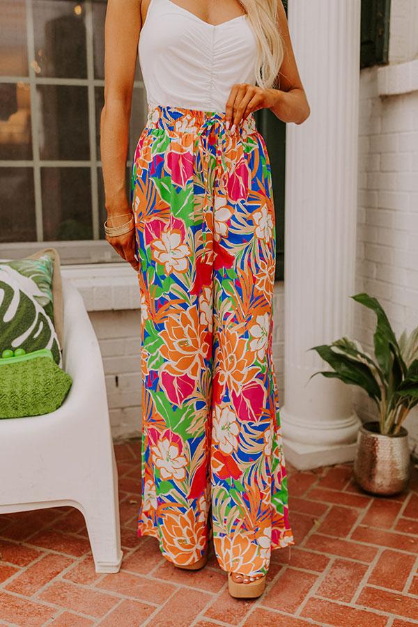 Impressions Trip To Paradise High Waist Floral Pants