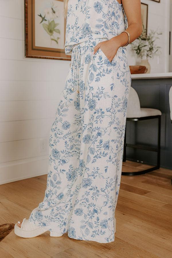 Impressions Tuscany Villa High Waist Linen-Blend Pants