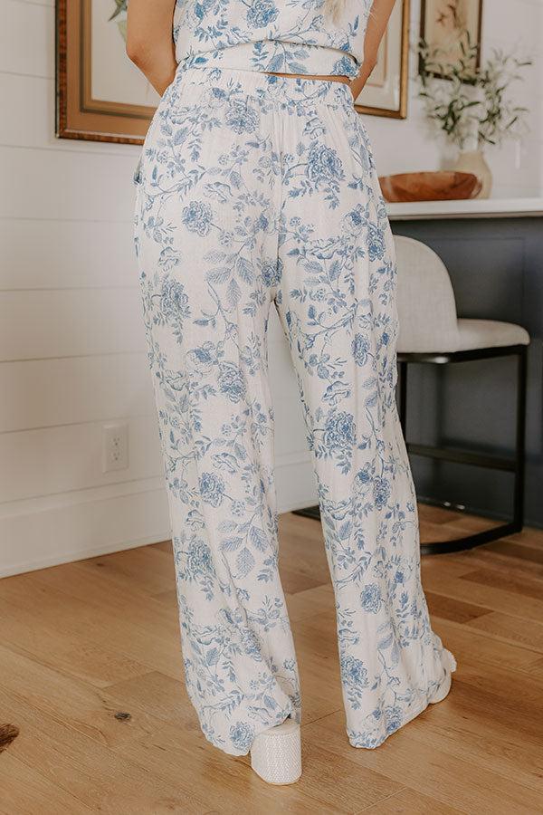 Impressions Tuscany Villa High Waist Linen-Blend Pants