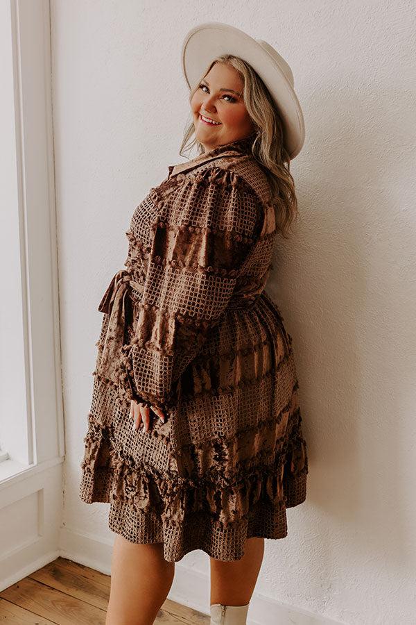 Impressions Twilight Magic Velvet Mini Dress Curves