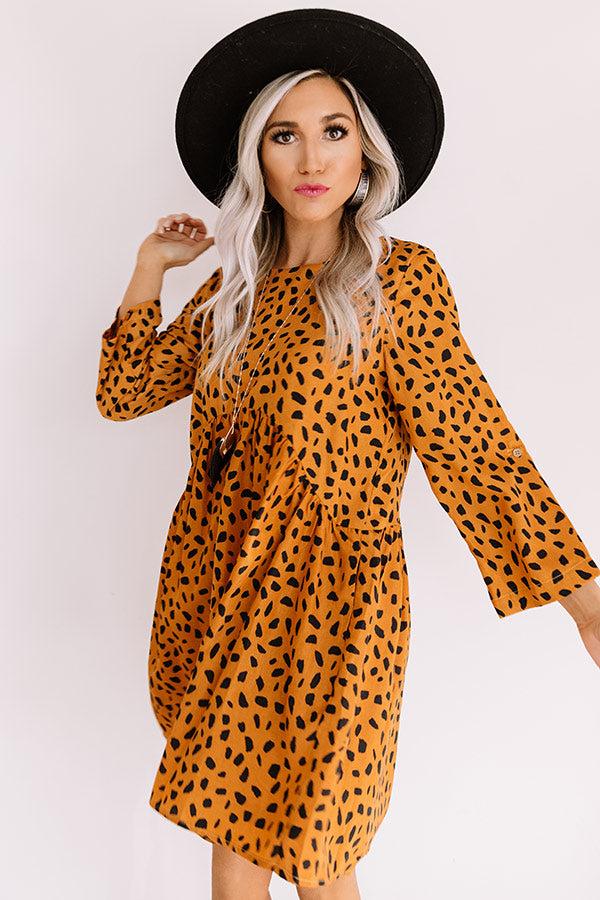 Impressions Upstate Adventures Babydoll Dress In Copper