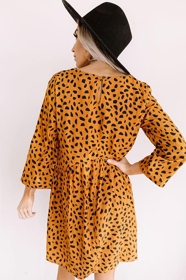 Impressions Upstate Adventures Babydoll Dress In Copper