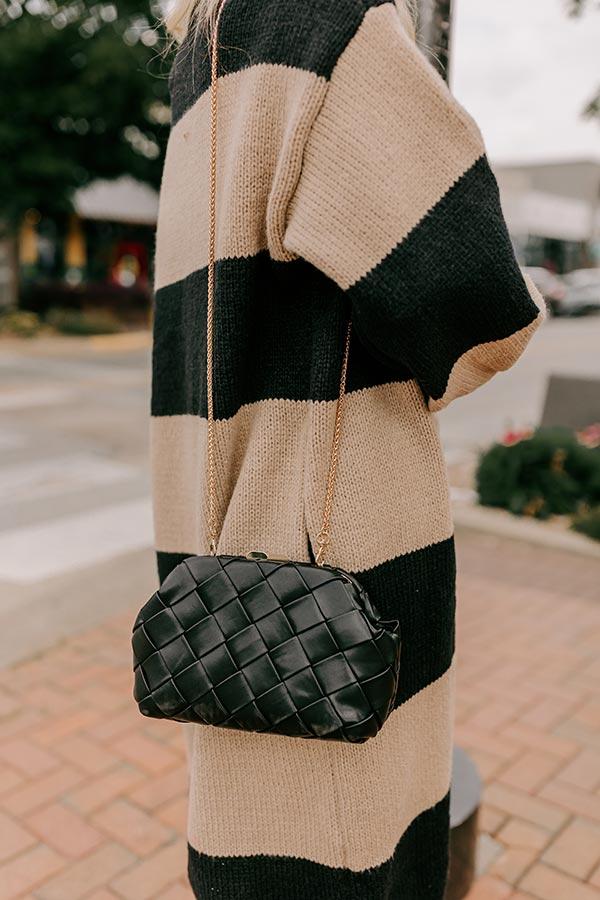 Impressions Uptown Chic Faux Leather Purse in Black