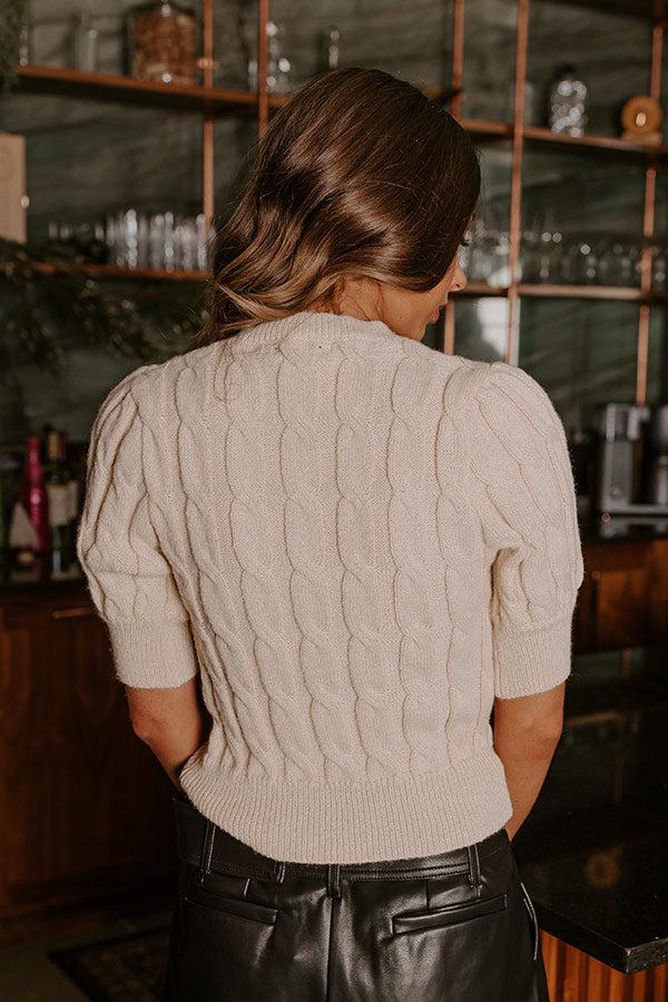 Impressions Uptown Elegance Embellished Sweater Top