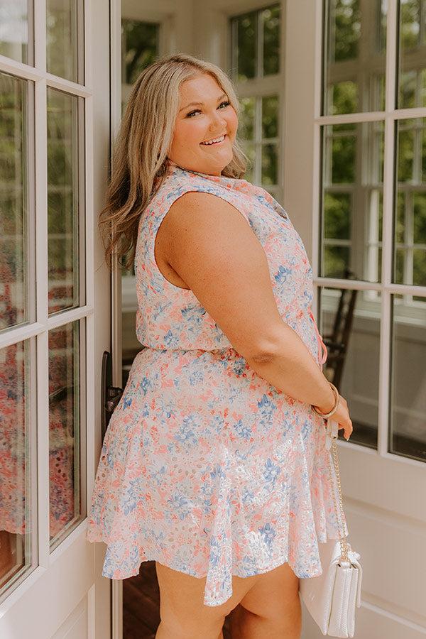 Impressions Vacay State Of Mind Eyelet Mini Dress Curves