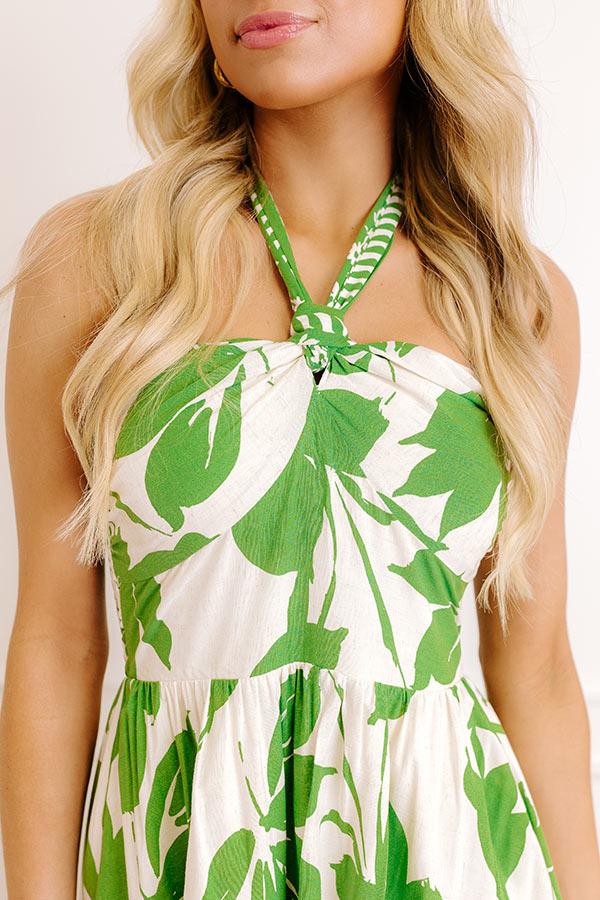 Impressions Vacay Vibes Floral Linen-Blend Maxi Dress