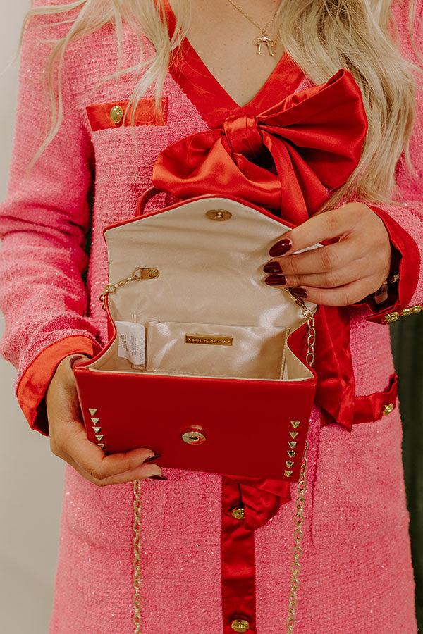 Impressions Vineyard Bound Studded Purse In Crimson