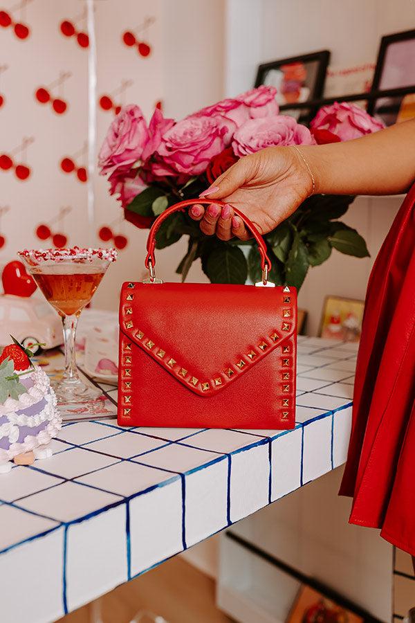 Impressions Vineyard Bound Studded Purse In Crimson