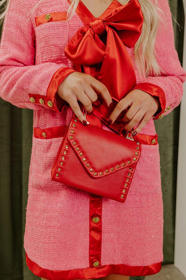 Impressions Vineyard Bound Studded Purse In Crimson