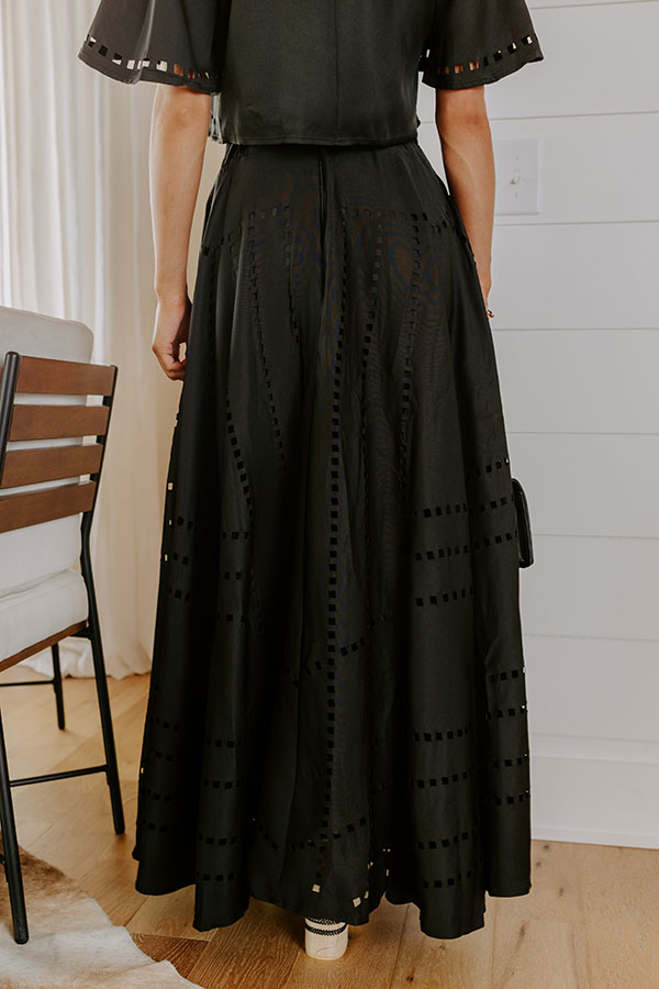 Impressions Vineyard Cutie High Waist Cut Out Maxi Skirt