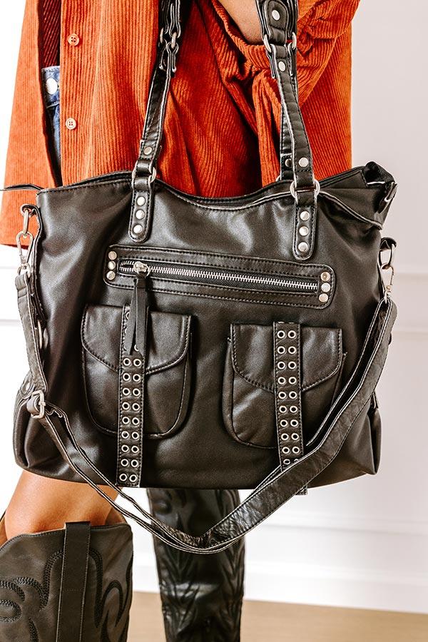 Impressions Wisteria Avenue Faux Leather Tote In Black