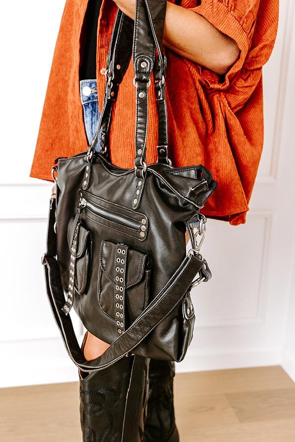 Impressions Wisteria Avenue Faux Leather Tote In Black