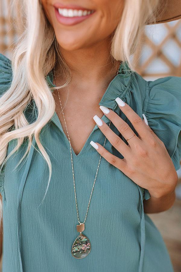 Impressions Wisteria Avenue Necklace In Abalone Shell