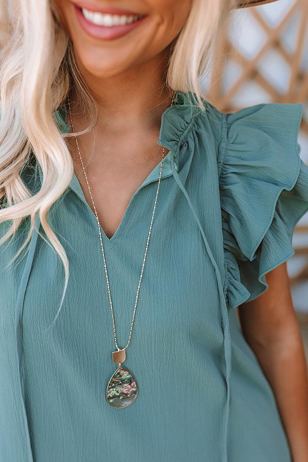 Impressions Wisteria Avenue Necklace In Abalone Shell