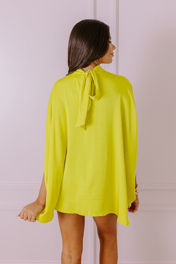 Impressions With You Always Shift Top In Chartreuse